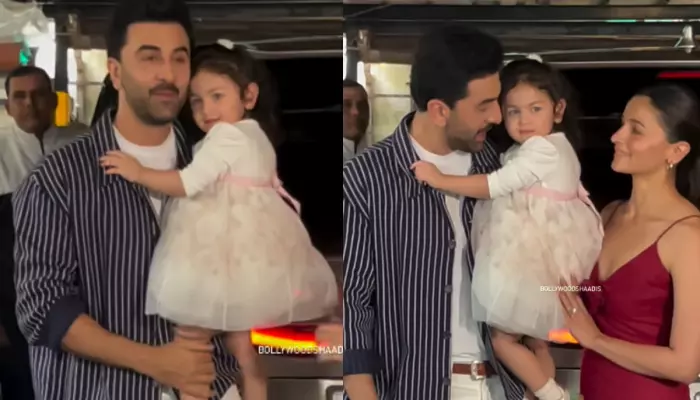 Ranbir, Alia And Raha Arrive At Kapoor Christmas Bash, Little Raha Melts Hearts With Flying Kisses