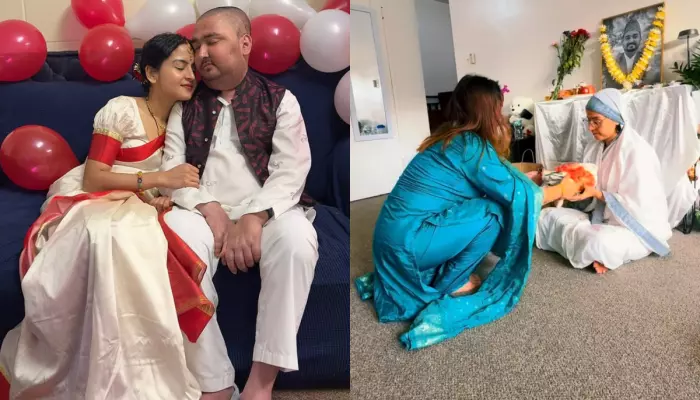 Bibek Pangeni’s Wife, Srijana Looks Devastated In White Saree Post His Demise, Leaves Netizens Hurt