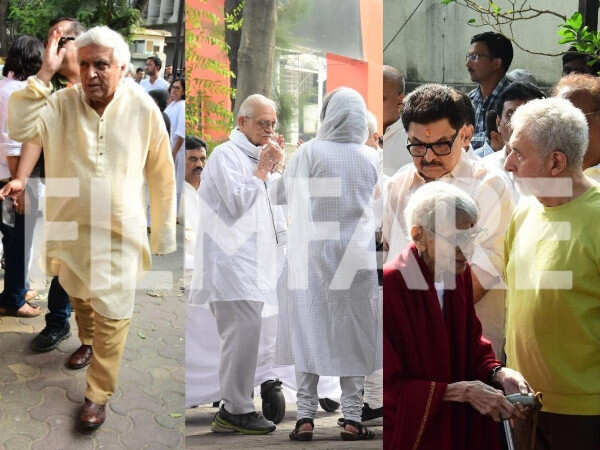 Naseeruddin Shah Gulzar and more pay their last respects to Shyam Benegal