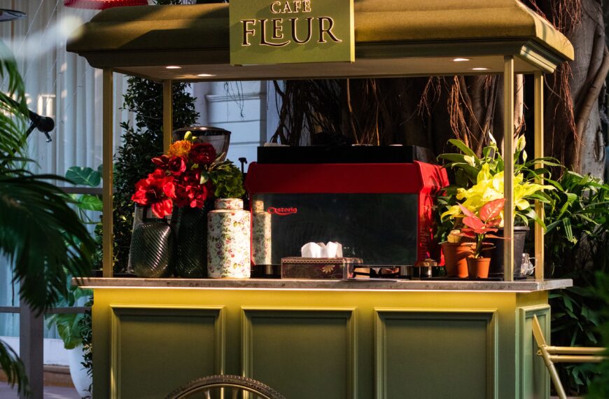 Varun Bahl’s new cafe in Delhi deserves its flowers—and is filled with them