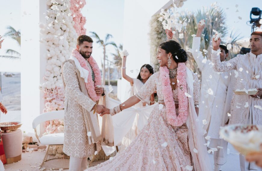 This bride wore three Manish Malhotra looks for her Mexican fiesta-inspired wedding