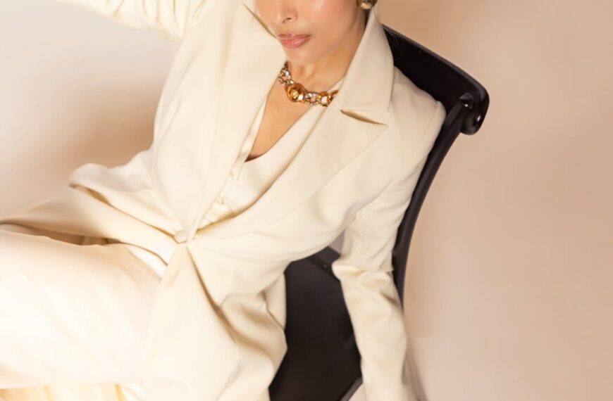 Malaika Arora’s ecru pantsuit is equal parts edgy and sophisticated