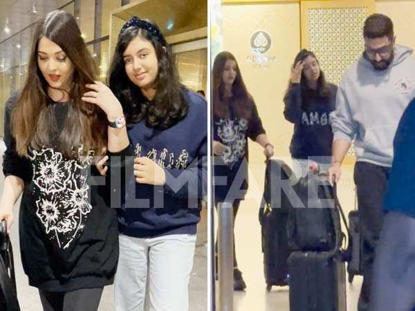 Aishwarya Rai Abhishek Bachchan Aaradhya Bachchan snapped together