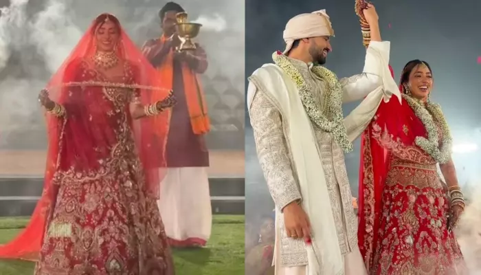 ‘TMKOC’s OG ‘Sonu’, Jheel Mehta Gets Emotional As She Marries Aditya Dube Decked In A Red Lehenga