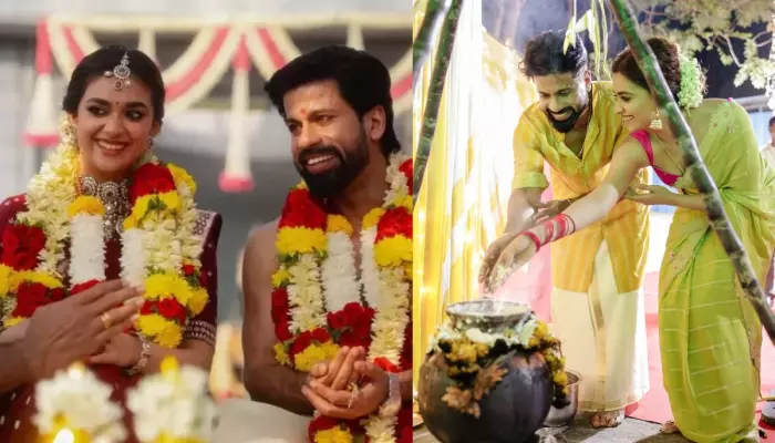 Keerthy Suresh Shares Glimpses Of Her 1st Pongal After Wedding, Shares Why It’s Called Thala Pongal