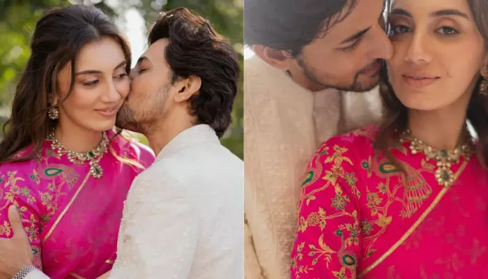 Unseen Glimpses From Darshan Raval-Dharal Surelia’s Wedding, She Dazzles In Bright Pink-Hued Saree