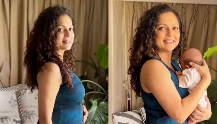 Drashti Dhami’s Monthly Transition Video From Pregnant Belly To Baby In Arms Has Fans Gushing