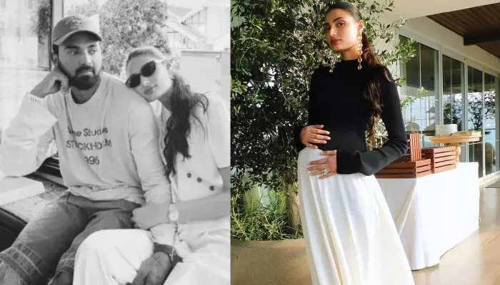 Athiya Shetty Cradles Her Fully-Grown Baby Bump, Gives Out Maternity Fashion Goals In Monochrome
