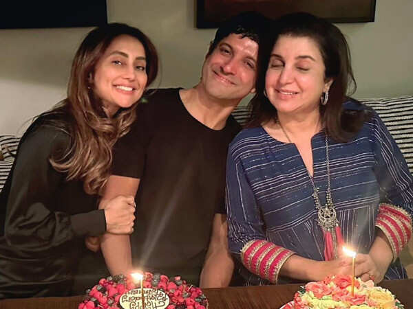 Farhan Akhtars sweet birthday wish for Farah Khan and Anusha Dandekar. 