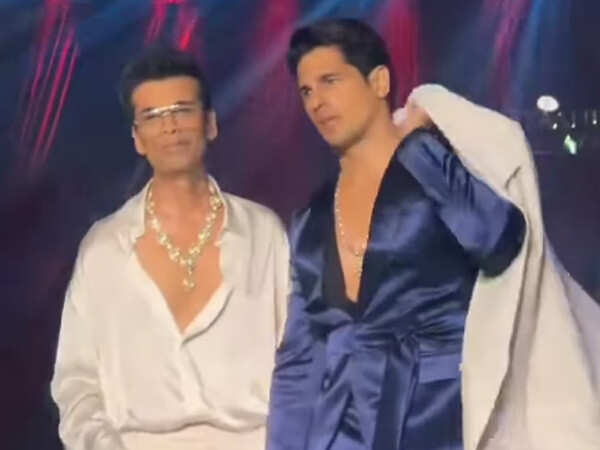 Sidharth Malhotra and Karan Johar bring bold styles to the ramp