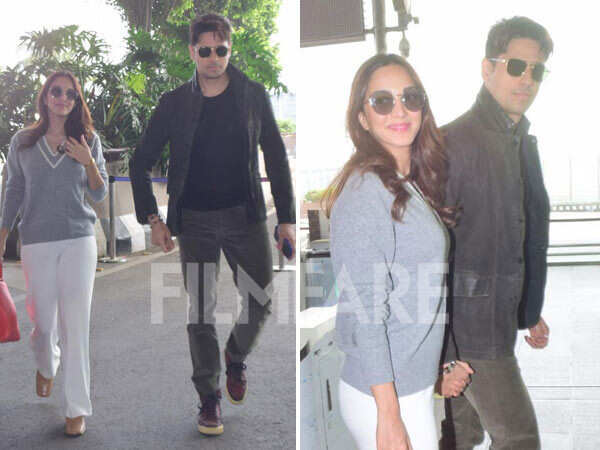 Power couple Kiara Advani and Sidharth Malhotra snapped at the airport
