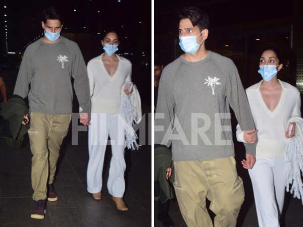 In Pics : Sidharth Malhotra and Kiara Advani are back from New Delhi