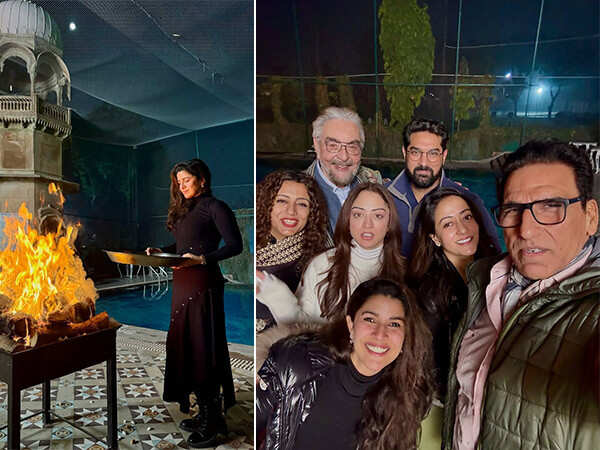 In Pictures: Nimrat Kaur celebrates Lohri with full vigour