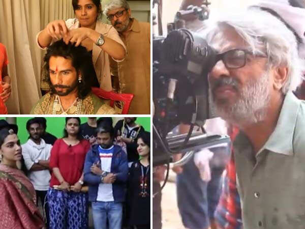 Photos: BTS stills from Deepika Ranveer and Shahids Padmaavat