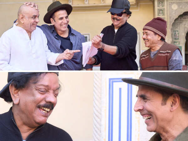 BTS stills from sets of Bhooth Bangla ft. Priyadarshan and Akshay Kumar