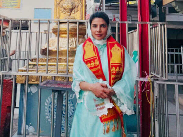 Priyanka Chopra Jonas seeks blessings at Chilkur Balaji Temple