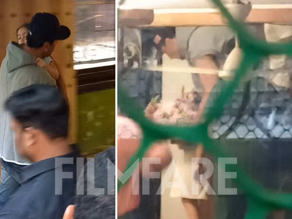 Ranbir Kapoor carries Raha in his arms as they visit Ayan Mukerji
