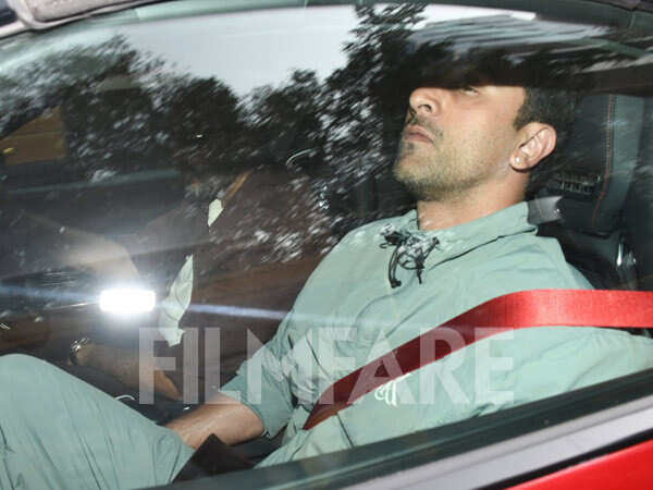 Ranbir Kapoor snapped at YRF Studio in his red swanky ride 
