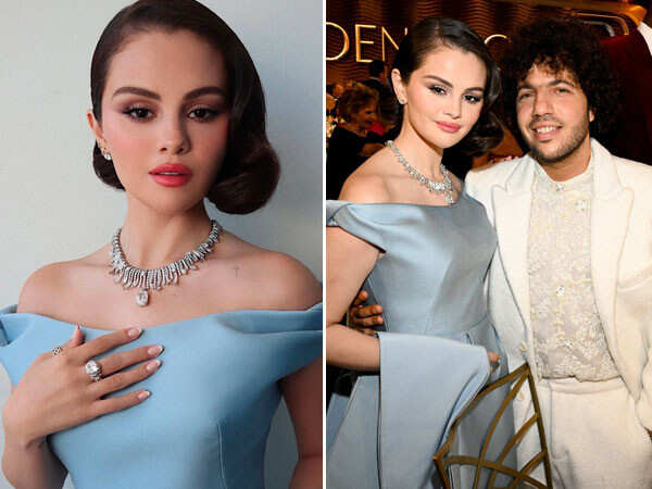 Selena Gomez Flaunts Her Engagement Ring At The Golden Globes 2025