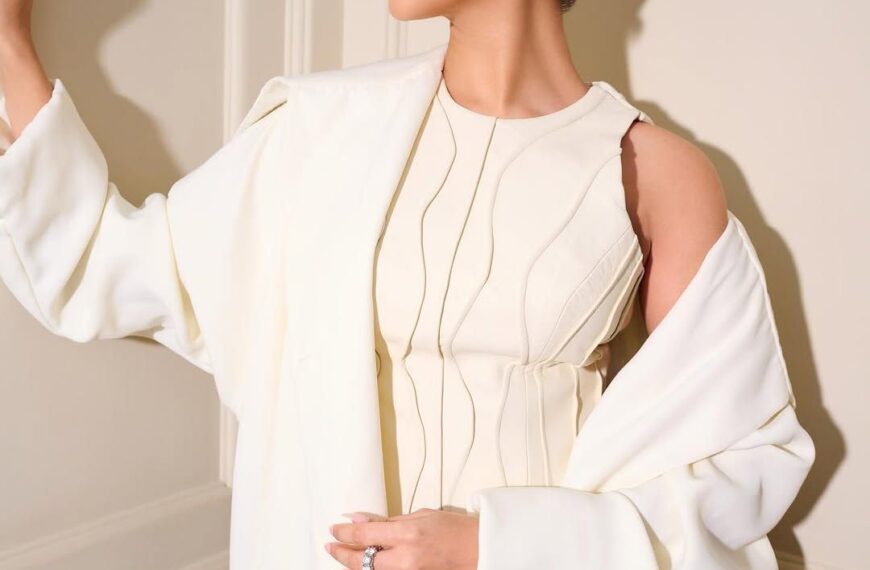 Tara Sutaria wore a white trench to add a dramatic flair to her monochrome co-ord set