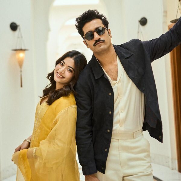 Rashmika Mandanna’s yellow Chanderi kurta featured dori embroidery