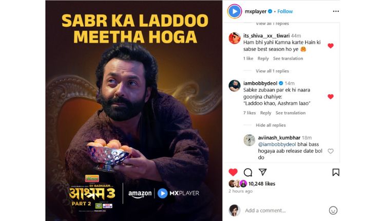 Fans Set Social Media Ablaze with ‘Laddoo Khao, Aashram Laao’ as Aashram 3 – Part 2 Hype Peaks