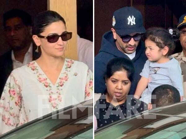Photos: Ranbir Kapoor Alia Bhatt return to the city with Raha