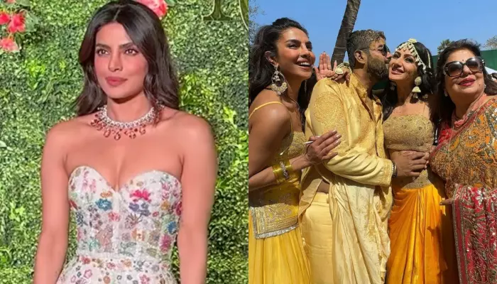 Priyanka Chopra Sparkles In A Bejewelled Gown For Brother’s ‘Mehendi’, Bride Brigade Says ‘Not Fair’