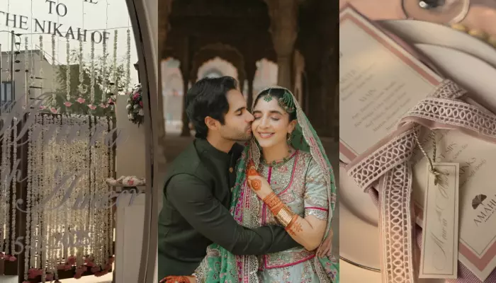 Inside Glimpses Of Mawra Hocane’s Aesthetic Nikah: Glass Welcome Board, Lavish Food Menu, And More