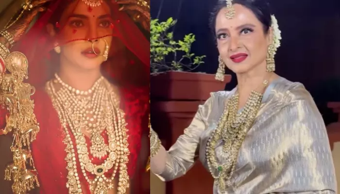 Rekha Wore Priyanka Chopra’s Wedding Necklace From Sabyasachi&hellip;