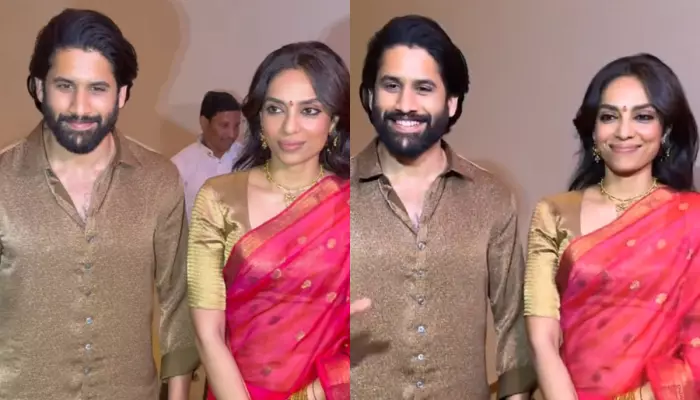 Naga Chaitanya And Sobhita Dhulipala Look Elegant As They Appear At ‘Thandel’ Success Meet Together