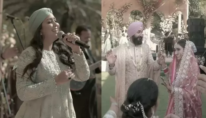 Harshdeep Kaur’s Performance Leaves Bride And Groom Emotional At Sukhbir Badal’s Daughter’s Wedding