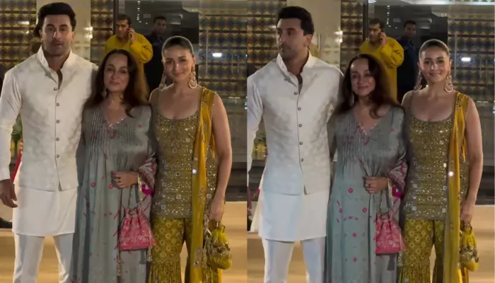 Ranbir Kapoor And Alia Bhatt Dazzle As They Arrive At, Aadar Jain-Alekha Advani’s ‘Sangeet’ Ceremony