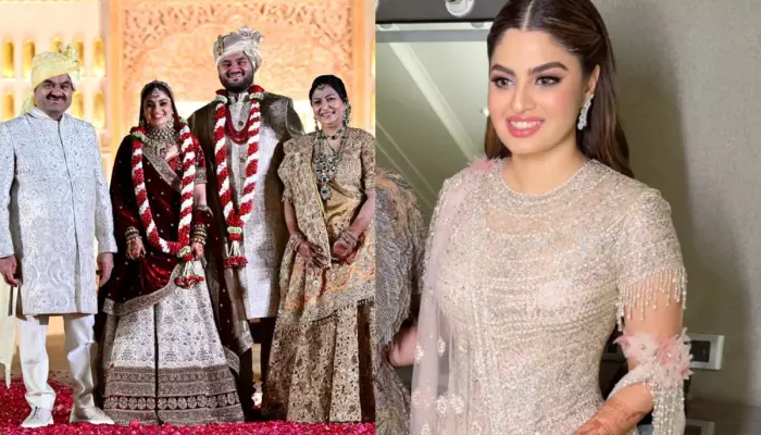 Gautam Adani’s ‘Choti Bahu’ Diva Shah Slips Into Tarun Tahiliani’s Corset Gown For ‘Sangeet’