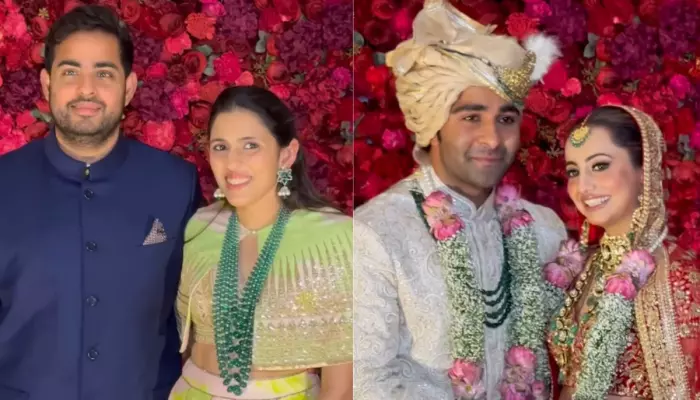 Shloka And Akash Ambani Dazzle At Aadar Jain-Alekha Advani’s Wedding, Paps Say, ‘Favourite Couple’