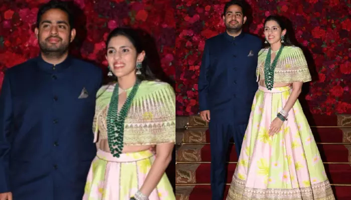 Shloka Ambani Turned Heads In A 90K Vibrant Pastel Lehenga At Aadar Jain And Alekha’s Wedding