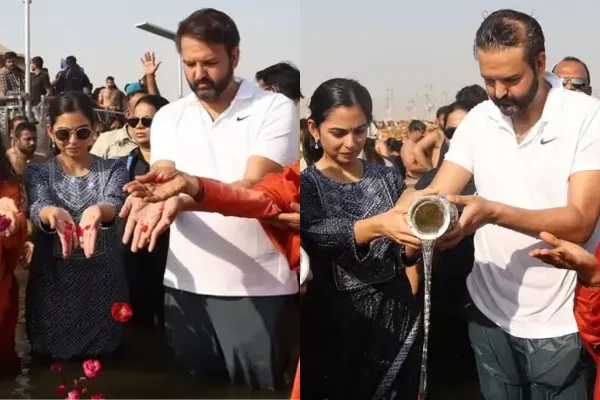 Isha Ambani Looks Vibrant As She Visits Mahakumbh…
