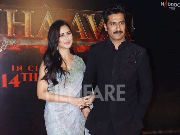 In Pics:Vicky Kaushal and Katrina Kaif steal the show at Chhaavas premiere