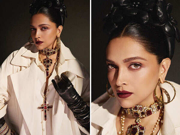 Photos: Deepika Padukone stuns in Sabyasachi ensemble