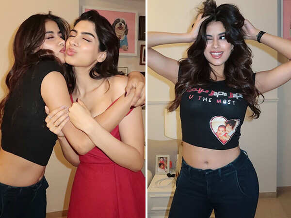 PHOTOS: Janhvi Kapoor showers love on Khushi Kapoor for Loveyapa
