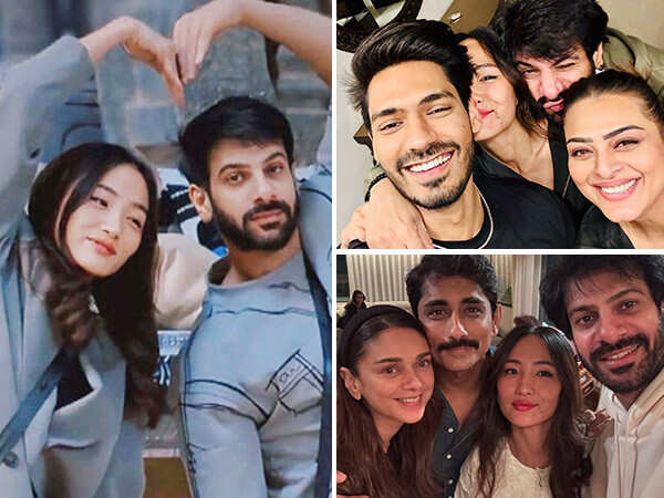 Photos: Adorable moments of Karan Veer Mehra and Chum Darang