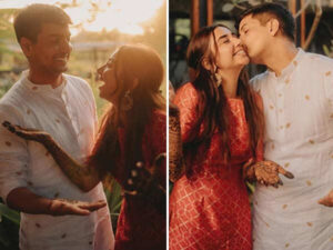 Vrishank Khanal kisses Prajakta Koli in heartwarming mehendi&hellip;