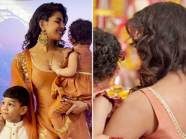 Priyanka Chopra Malti attend Mata Ki Chowki ahead of Siddharths wedding