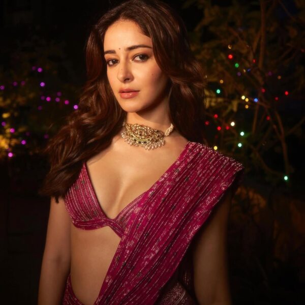Ananya Panday’s traditional wardrobe features a contemporary spin