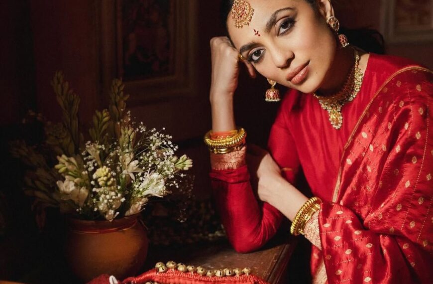 Sobhita Dhulipala loves saris so much that they were the dress code for her last birthday in Amsterdam