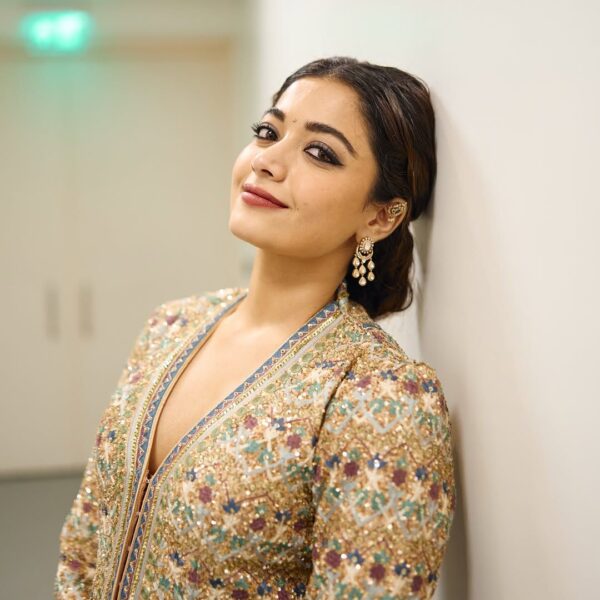 Rashmika Mandanna’s Anita Dongre jacket set featured zardozi&hellip;