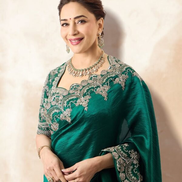 Madhuri Dixit Nene’s sari by Jayanti Reddy featured…