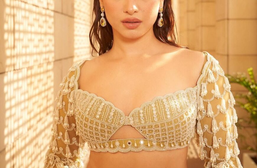 Tamannaah Bhatia’s wedding guest closet features ombré saris and anarkalis