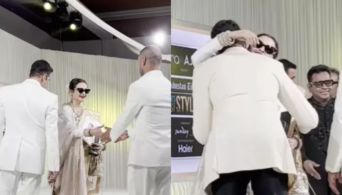 Rekha Ignored Akshay Kumar, While Hugged Abhishek Bachchan,&hellip;