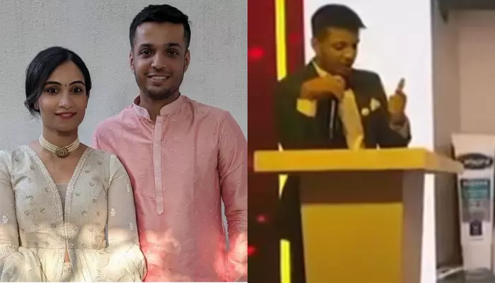 Groom Left The Internet In Splits, Delivers A Pre-Wedding Speech With A PPT For His Doctor Bride